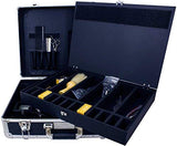 Estuche de peluquero Vincent Maletín Master. Ideal para Viaje o almacenamiento. Óptimo para Barbero o Estilista. Tamaño L. (Negro)