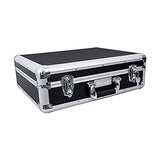 Estuche de peluquero Vincent Maletín Master. Ideal para Viaje o almacenamiento. Óptimo para Barbero o Estilista. Tamaño L. (Negro)