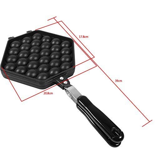 Yosoo Nonstick Waffle Maker Huevo Bubble Pan Aleación De Aluminio Huevo Pan Cake Placa De Molde De Hornear para Uso De Cocina En Casa