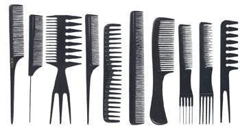 SHANY professional Comb set -10pcs - premium quality by SHANY Cosmetics