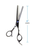 Set Tijeras Estilista Barbero Uso Profesional Acero - Plateado