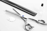 Set Tijeras Estilista Barbero Uso Profesional Acero - Plateado