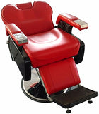 MercadoT Bioconfort Sillon de Barberia Sillon para Estetica Barbero Reclinable Giratorio Hidraulico Silla Barbería Peluquería Estilista Estética Barber Cómodo Excelente Calidad Rojo