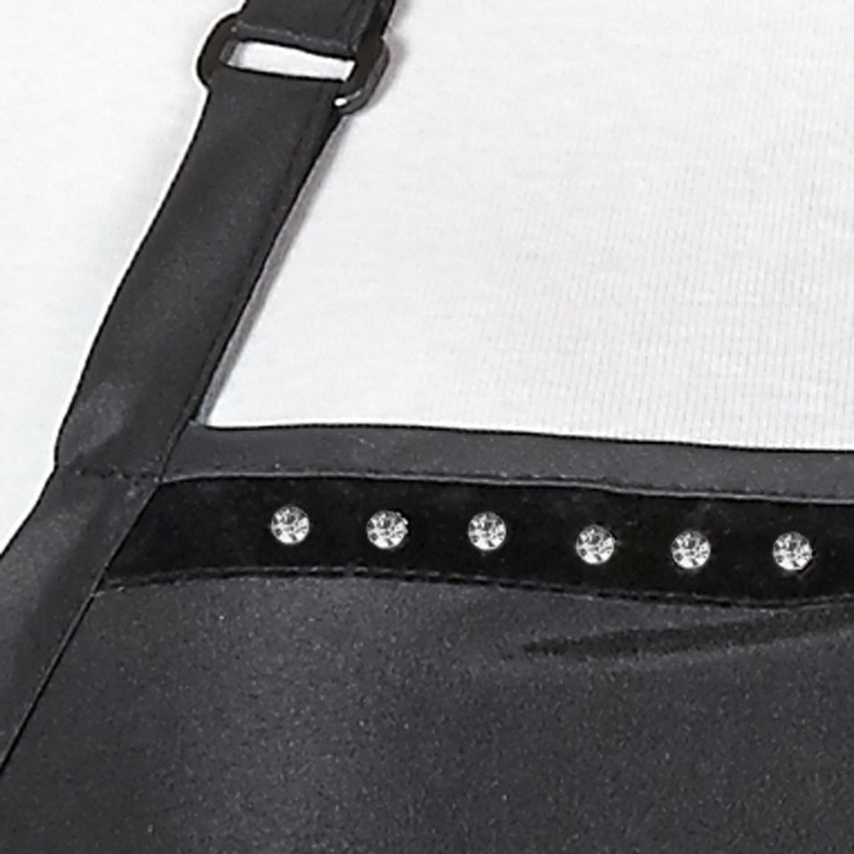 Betty Dain Glitz - Delantal, color negro
