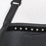 Betty Dain Glitz - Delantal, color negro