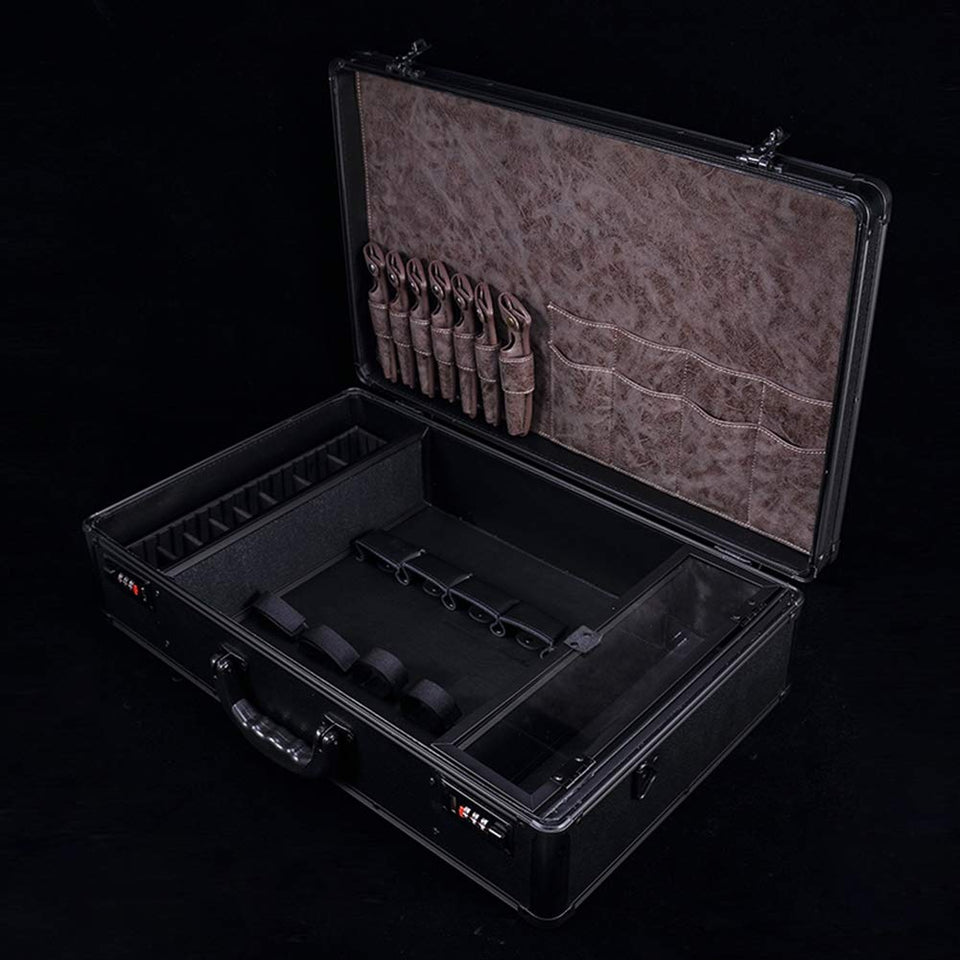 NACHEN Estilista de peluquería Peluquero Kit contraseña de Bloqueo Maleta Tijeras de peluquería Peluquería Caja de Almacenamiento Caja