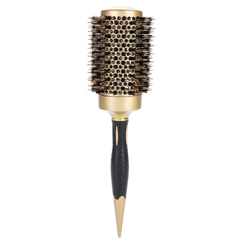 Peine portátil de cilindro de iones negativos, peine especial antiestático para estilista, adecuado para crear un peinado esponjoso / liso, peinado encantador