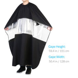 UEETEK Hair Cutting Cape Barbers Hairdressing Cape Waterproof Salon Gown with Viewing Window