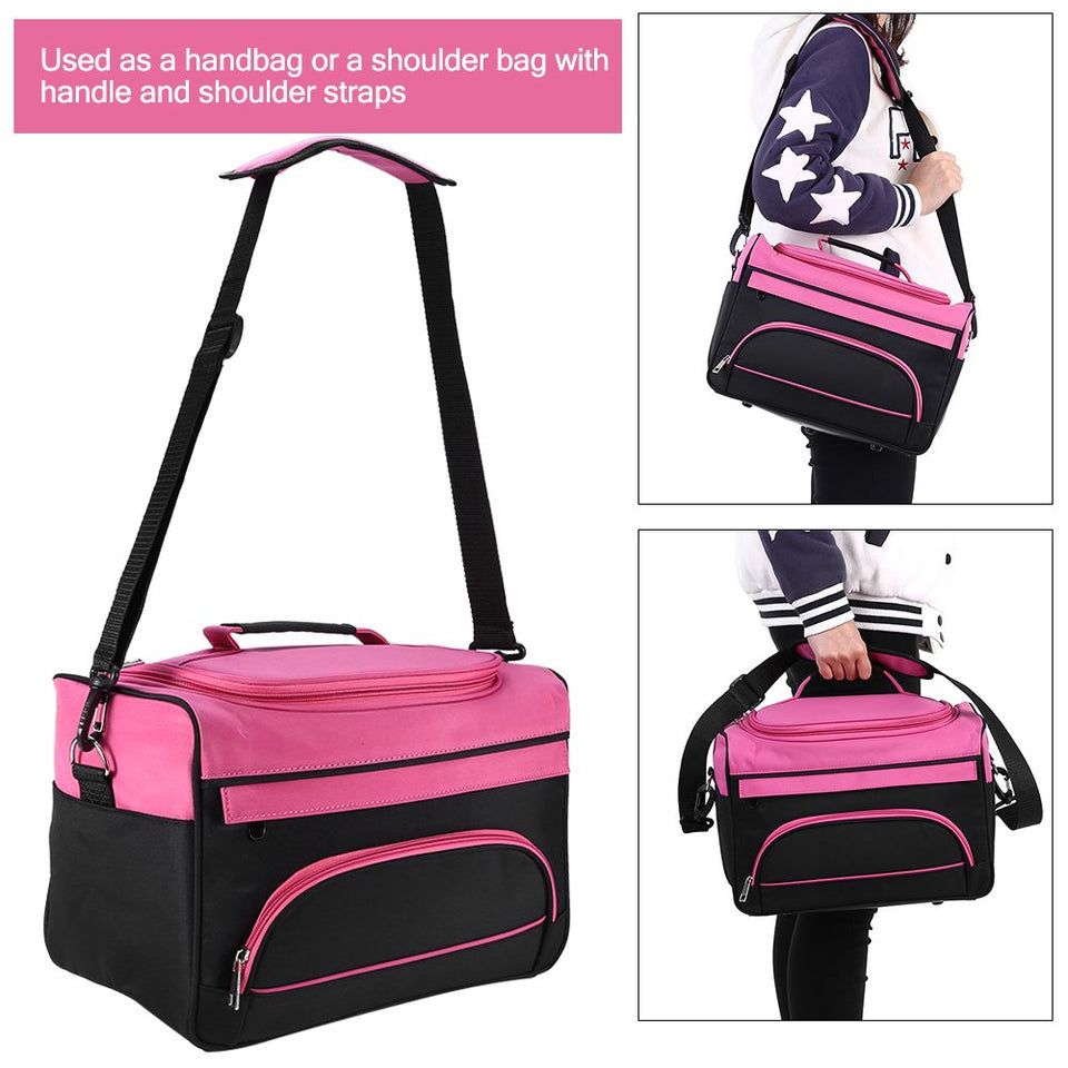 Rotekt Bolso Bandolera para Herramientas de peluquería, Bolso Mano portátiles para peluqueros, Gran Capacidad, para secadores de Pelo y alisadores de Pelo y Tijeras y peines