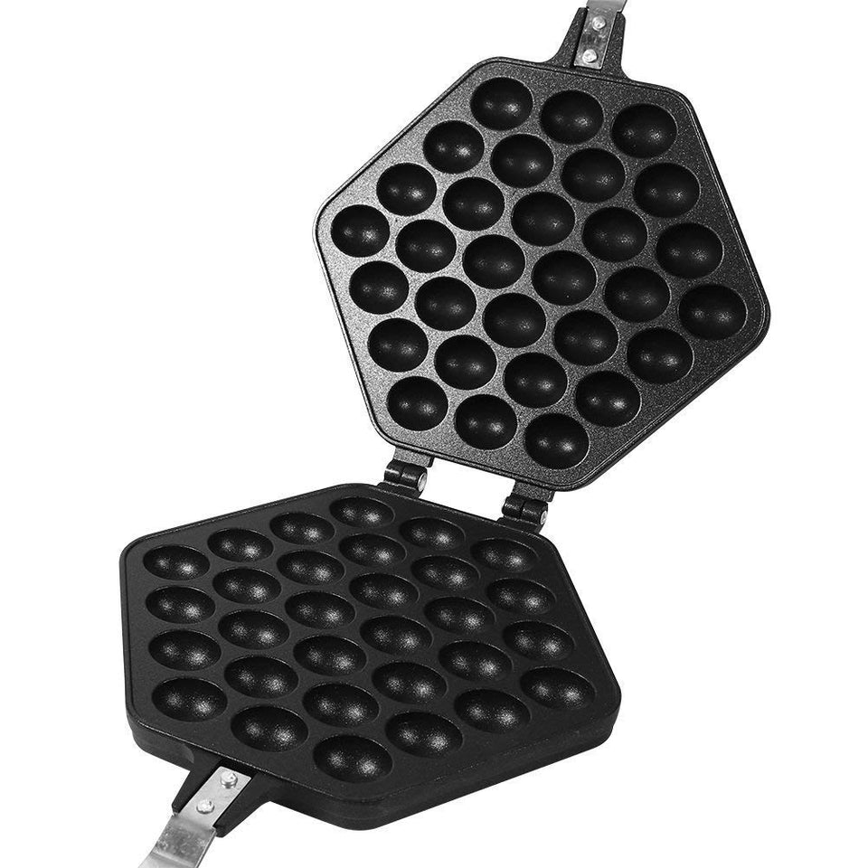 Yosoo Nonstick Waffle Maker Huevo Bubble Pan Aleación De Aluminio Huevo Pan Cake Placa De Molde De Hornear para Uso De Cocina En Casa