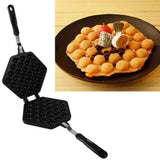Yosoo Nonstick Waffle Maker Huevo Bubble Pan Aleación De Aluminio Huevo Pan Cake Placa De Molde De Hornear para Uso De Cocina En Casa