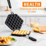 Yosoo Nonstick Waffle Maker Huevo Bubble Pan Aleación De Aluminio Huevo Pan Cake Placa De Molde De Hornear para Uso De Cocina En Casa