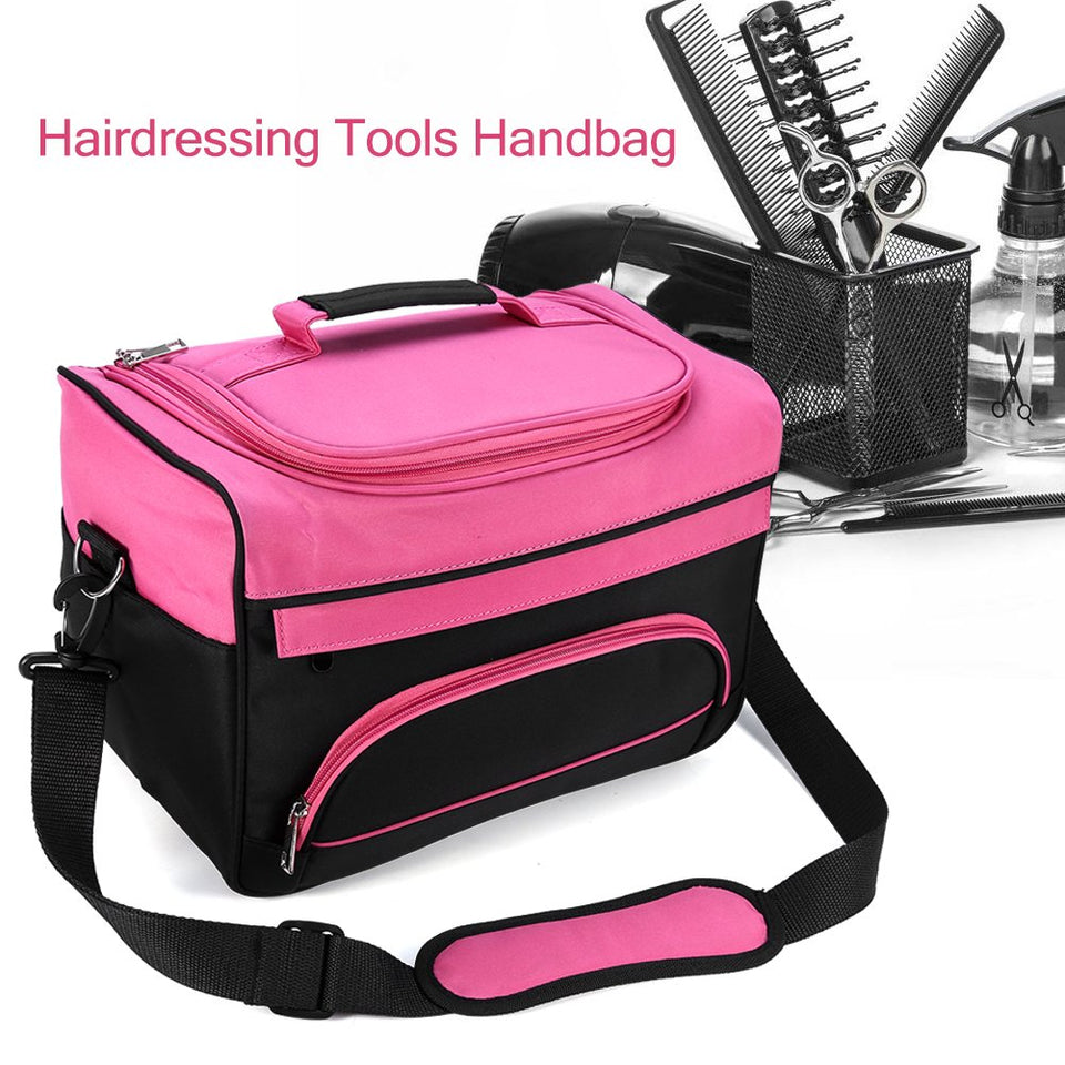 Rotekt Bolso Bandolera para Herramientas de peluquería, Bolso Mano portátiles para peluqueros, Gran Capacidad, para secadores de Pelo y alisadores de Pelo y Tijeras y peines