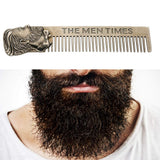 Estilo de barba de acero inoxidable y la plantilla de forma Combinar también, Peine de pelo de bigote para hombre