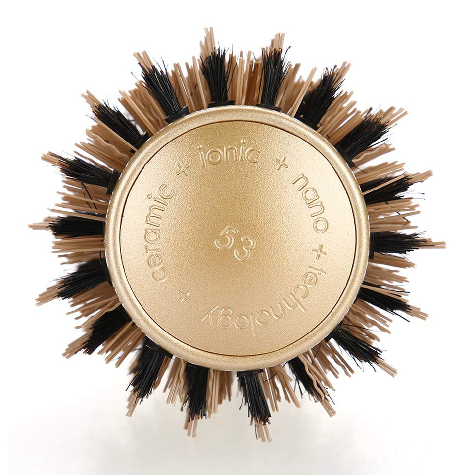 Peine portátil de cilindro de iones negativos, peine especial antiestático para estilista, adecuado para crear un peinado esponjoso / liso, peinado encantador