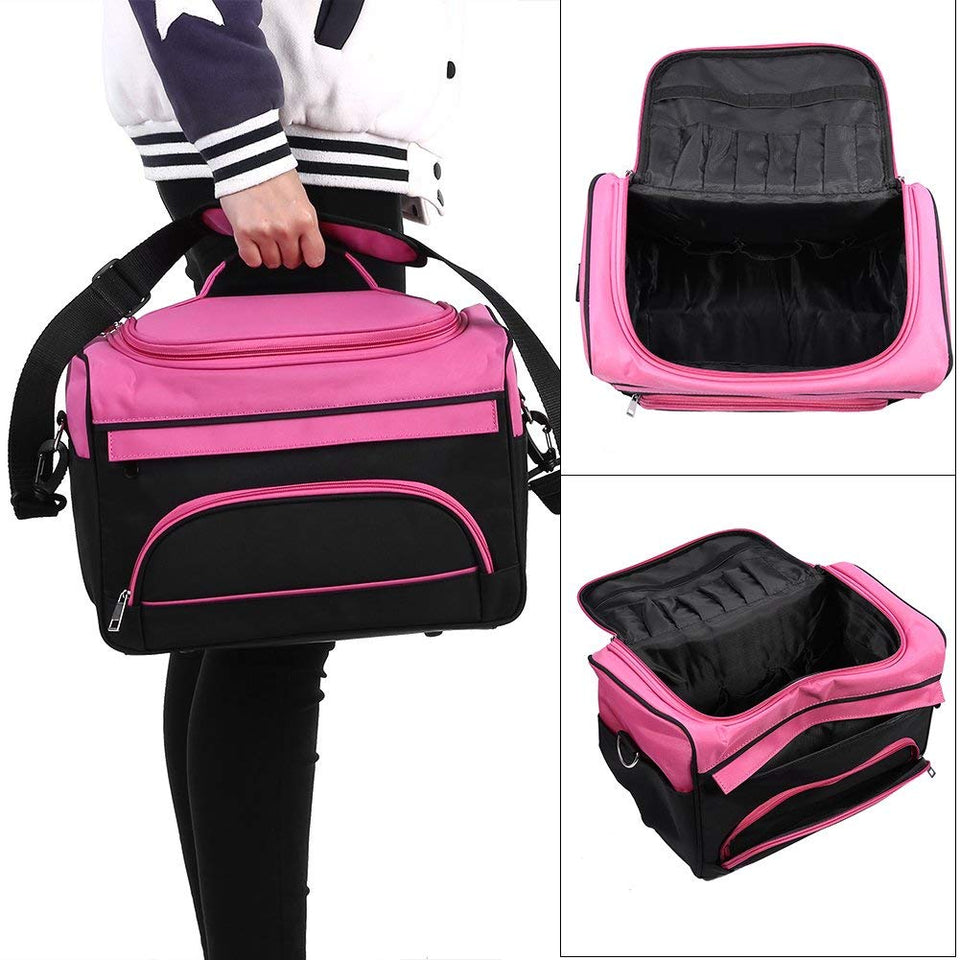 Rotekt Bolso Bandolera para Herramientas de peluquería, Bolso Mano portátiles para peluqueros, Gran Capacidad, para secadores de Pelo y alisadores de Pelo y Tijeras y peines
