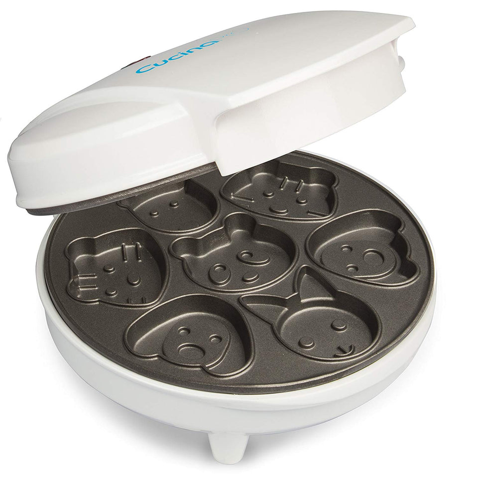 Animal Mini gofres (Maker- makes 7 Fun, diferentes Shaped tortitas – Electric antiadherente waffler es un gran regalo de Navidad