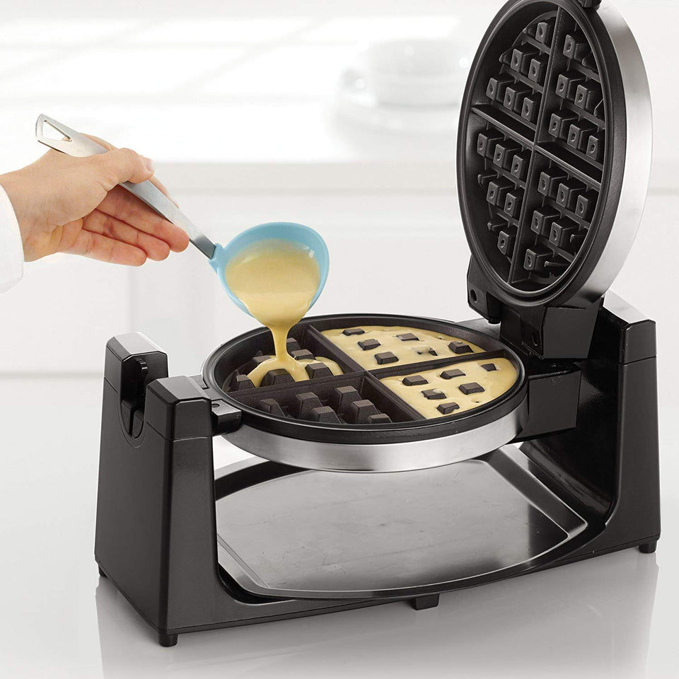 BELLA 13991 Rotating Waffle Maker, Polished Stainless Steel