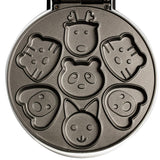 Animal Mini gofres (Maker- makes 7 Fun, diferentes Shaped tortitas – Electric antiadherente waffler es un gran regalo de Navidad