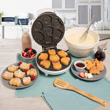 Animal Mini gofres (Maker- makes 7 Fun, diferentes Shaped tortitas – Electric antiadherente waffler es un gran regalo de Navidad